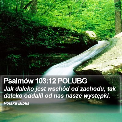 Psalmów 103:12 POLUBG Bible Verse Image