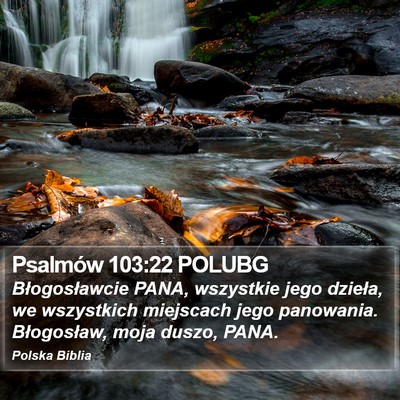 Psalmów 103:22 POLUBG Bible Verse Image