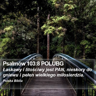 Psalmów 103:8 POLUBG Bible Verse Image