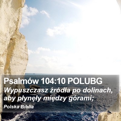 Psalmów 104:10 POLUBG Bible Verse Image