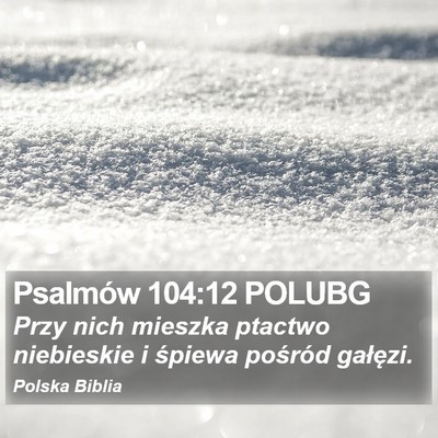 Psalmów 104:12 POLUBG Bible Verse Image
