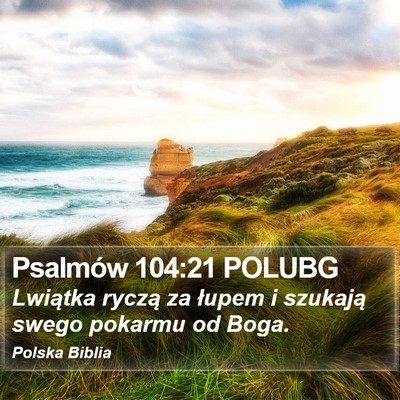 Psalmów 104:21 POLUBG Bible Verse Image