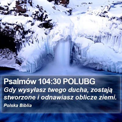 Psalmów 104:30 POLUBG Bible Verse Image