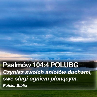 Psalmów 104:4 POLUBG Bible Verse Image