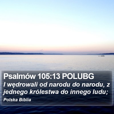 Psalmów 105:13 POLUBG Bible Verse Image