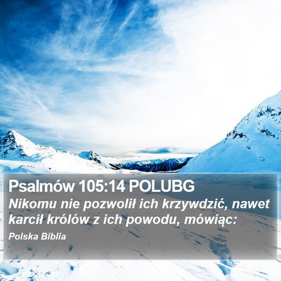 Psalmów 105:14 POLUBG Bible Verse Image