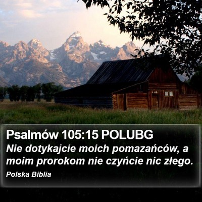 Psalmów 105:15 POLUBG Bible Verse Image
