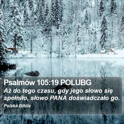 Psalmów 105:19 POLUBG Bible Verse Image