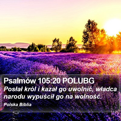 Psalmów 105:20 POLUBG Bible Verse Image