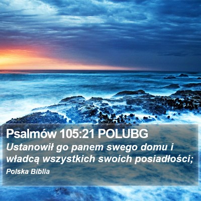 Psalmów 105:21 POLUBG Bible Verse Image
