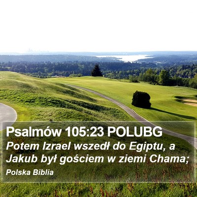 Psalmów 105:23 POLUBG Bible Verse Image