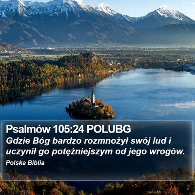 Psalmów 105:24 POLUBG Bible Verse Image