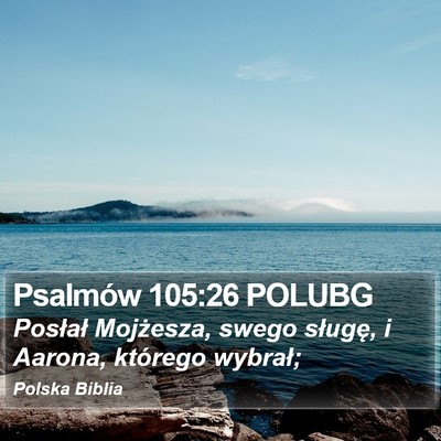 Psalmów 105:26 POLUBG Bible Verse Image