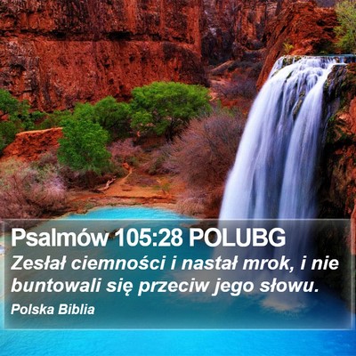 Psalmów 105:28 POLUBG Bible Verse Image