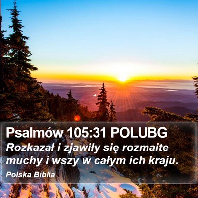 Psalmów 105:31 POLUBG Bible Verse Image