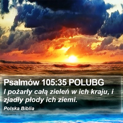 Psalmów 105:35 POLUBG Bible Verse Image