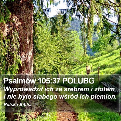 Psalmów 105:37 POLUBG Bible Verse Image