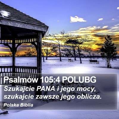 Psalmów 105:4 POLUBG Bible Verse Image