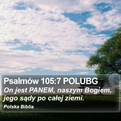 Psalmów 105:7 POLUBG Bible Verse Image