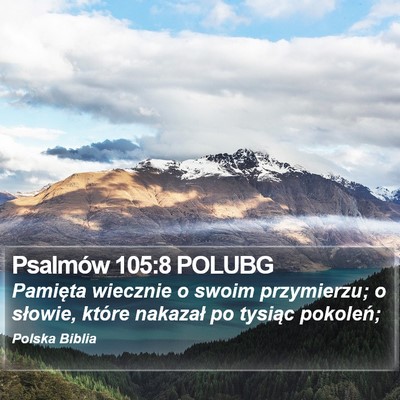 Psalmów 105:8 POLUBG Bible Verse Image