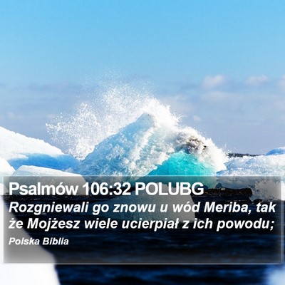 Psalmów 106:32 POLUBG Bible Verse Image