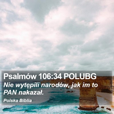 Psalmów 106:34 POLUBG Bible Verse Image