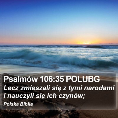 Psalmów 106:35 POLUBG Bible Verse Image