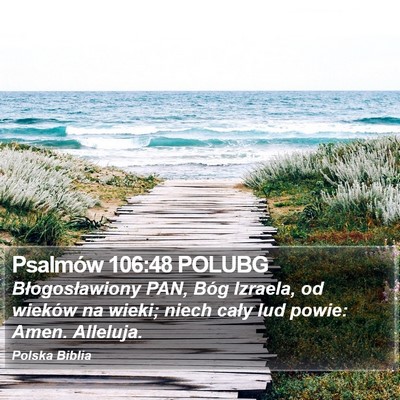 Psalmów 106:48 POLUBG Bible Verse Image