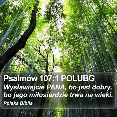 Psalmów 107:1 POLUBG Bible Verse Image