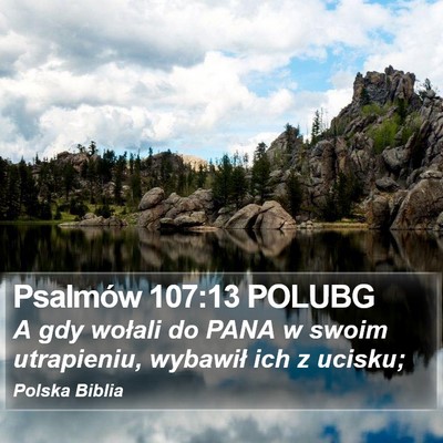 Psalmów 107:13 POLUBG Bible Verse Image