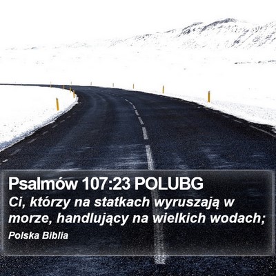 Psalmów 107:23 POLUBG Bible Verse Image