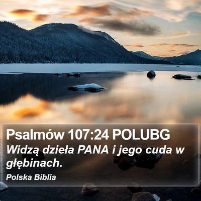 Psalmów 107:24 POLUBG Bible Verse Image