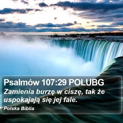 Psalmów 107:29 POLUBG Bible Verse Image