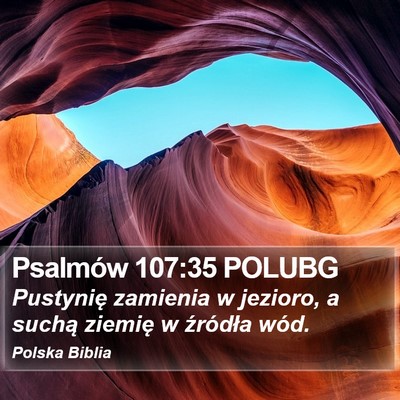 Psalmów 107:35 POLUBG Bible Verse Image