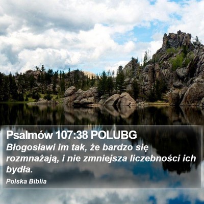 Psalmów 107:38 POLUBG Bible Verse Image