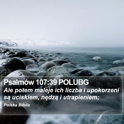 Psalmów 107:39 POLUBG Bible Verse Image