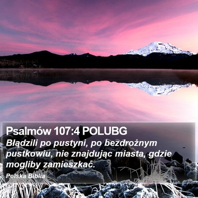Psalmów 107:4 POLUBG Bible Verse Image