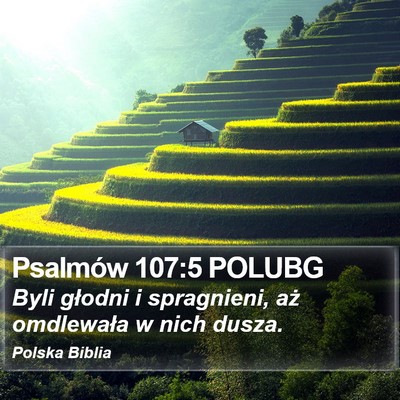 Psalmów 107:5 POLUBG Bible Verse Image