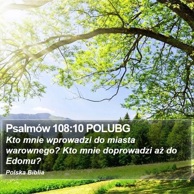 Psalmów 108:10 POLUBG Bible Verse Image