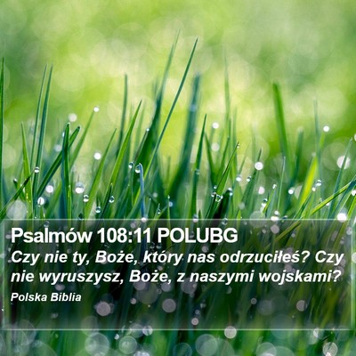 Psalmów 108:11 POLUBG Bible Verse Image