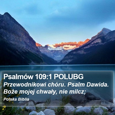 Psalmów 109:1 POLUBG Bible Verse Image