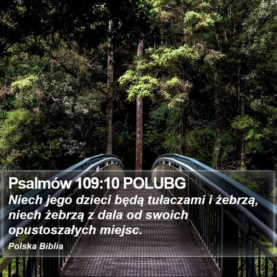 Psalmów 109:10 POLUBG Bible Verse Image