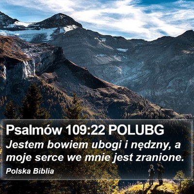 Psalmów 109:22 POLUBG Bible Verse Image