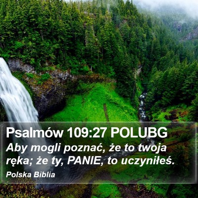 Psalmów 109:27 POLUBG Bible Verse Image