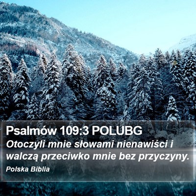 Psalmów 109:3 POLUBG Bible Verse Image