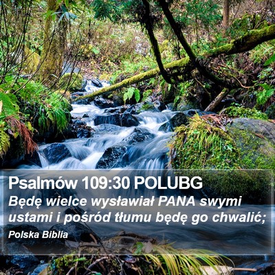 Psalmów 109:30 POLUBG Bible Verse Image