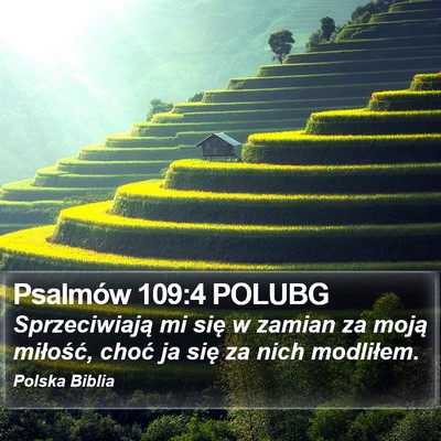 Psalmów 109:4 POLUBG Bible Verse Image