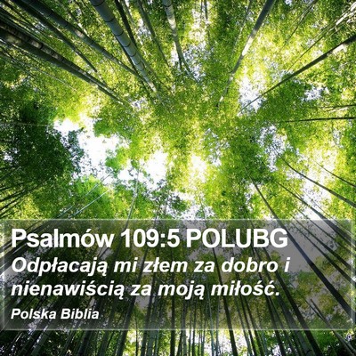 Psalmów 109:5 POLUBG Bible Verse Image
