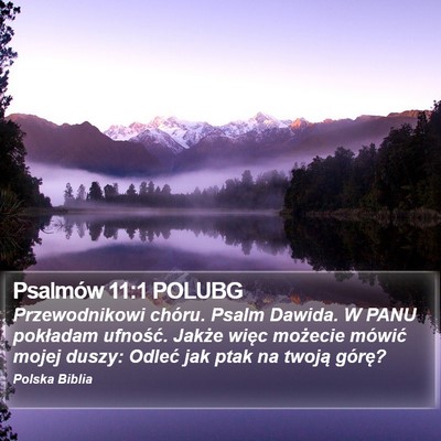Psalmów 11:1 POLUBG Bible Verse Image