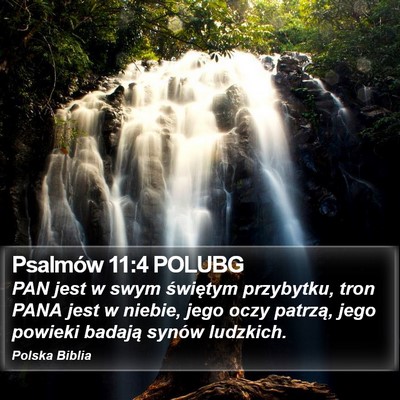 Psalmów 11:4 POLUBG Bible Verse Image